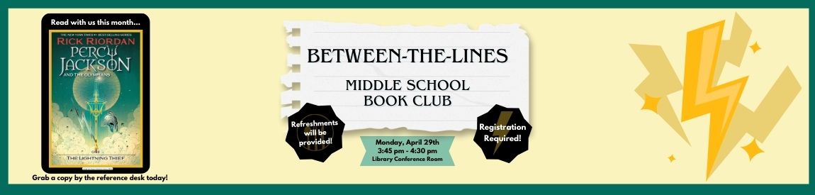Between-the-Lines Book Club – Percy Jackson & the Olympians: The Lightening Thief